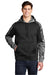 Sport-Tek ST231 Mens Sport-Wick Mineral Freeze Moisture Wicking Fleece Hooded Sweatshirt Hoodie w/ Pouch Pocket Black Model Front