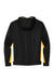 Sport-Tek ST235 Mens Sport-Wick Moisture Wicking Fleece Hooded Sweatshirt Hoodie w/ Pouch Pocket Black/Gold Flat Back