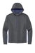 Sport-Tek ST235 Mens Sport-Wick Moisture Wicking Fleece Hooded Sweatshirt Hoodie w/ Pouch Pocket Dark Smoke Grey/Navy Blue Flat Front