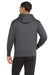 Sport-Tek ST238 Mens Sport-Wick Moisture Wicking Fleece Full Zip Hooded Sweatshirt Hoodie w/ Pouch Pocket Dark Smoke Grey Model Back