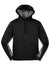 Sport-Tek ST239 Mens Sport-Wick CamoHex Moisture Wicking Fleece Hooded Sweatshirt Hoodie w/ Pouch Pocket Black/Dark Smoke Grey Flat Front