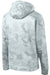 Sport-Tek ST240 Mens Sport-Wick CamoHex Moisture Wicking Fleece Hooded Sweatshirt Hoodie w/ Pouch Pocket White Flat Back