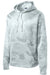 Sport-Tek ST240 Mens Sport-Wick CamoHex Moisture Wicking Fleece Hooded Sweatshirt Hoodie w/ Pouch Pocket White Flat Front