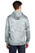 Sport-Tek ST240 Mens Sport-Wick CamoHex Moisture Wicking Fleece Hooded Sweatshirt Hoodie w/ Pouch Pocket White Model Back