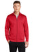 Sport-Tek ST241 Mens Sport-Wick Moisture Wicking Fleece Full Zip Sweatshirt w/ Pockets Deep Red Model Front
