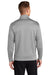 Sport-Tek ST241 Mens Sport-Wick Moisture Wicking Fleece Full Zip Sweatshirt w/ Pockets Silver Grey Model Back