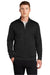 Sport-Tek ST241 Mens Sport-Wick Moisture Wicking Fleece Full Zip Sweatshirt w/ Pockets Black Model Front