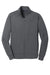 Sport-Tek ST241 Mens Sport-Wick Moisture Wicking Fleece Full Zip Sweatshirt w/ Pockets Dark Smoke Grey Flat Front