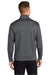 Sport-Tek ST241 Mens Sport-Wick Moisture Wicking Fleece Full Zip Sweatshirt w/ Pockets Dark Smoke Grey Model Back