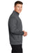 Sport-Tek ST241 Mens Sport-Wick Moisture Wicking Fleece Full Zip Sweatshirt w/ Pockets Dark Smoke Grey Model Side