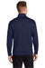 Sport-Tek ST241 Mens Sport-Wick Moisture Wicking Fleece Full Zip Sweatshirt w/ Pockets Navy Blue Model Back
