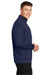Sport-Tek ST241 Mens Sport-Wick Moisture Wicking Fleece Full Zip Sweatshirt w/ Pockets Navy Blue Model Side