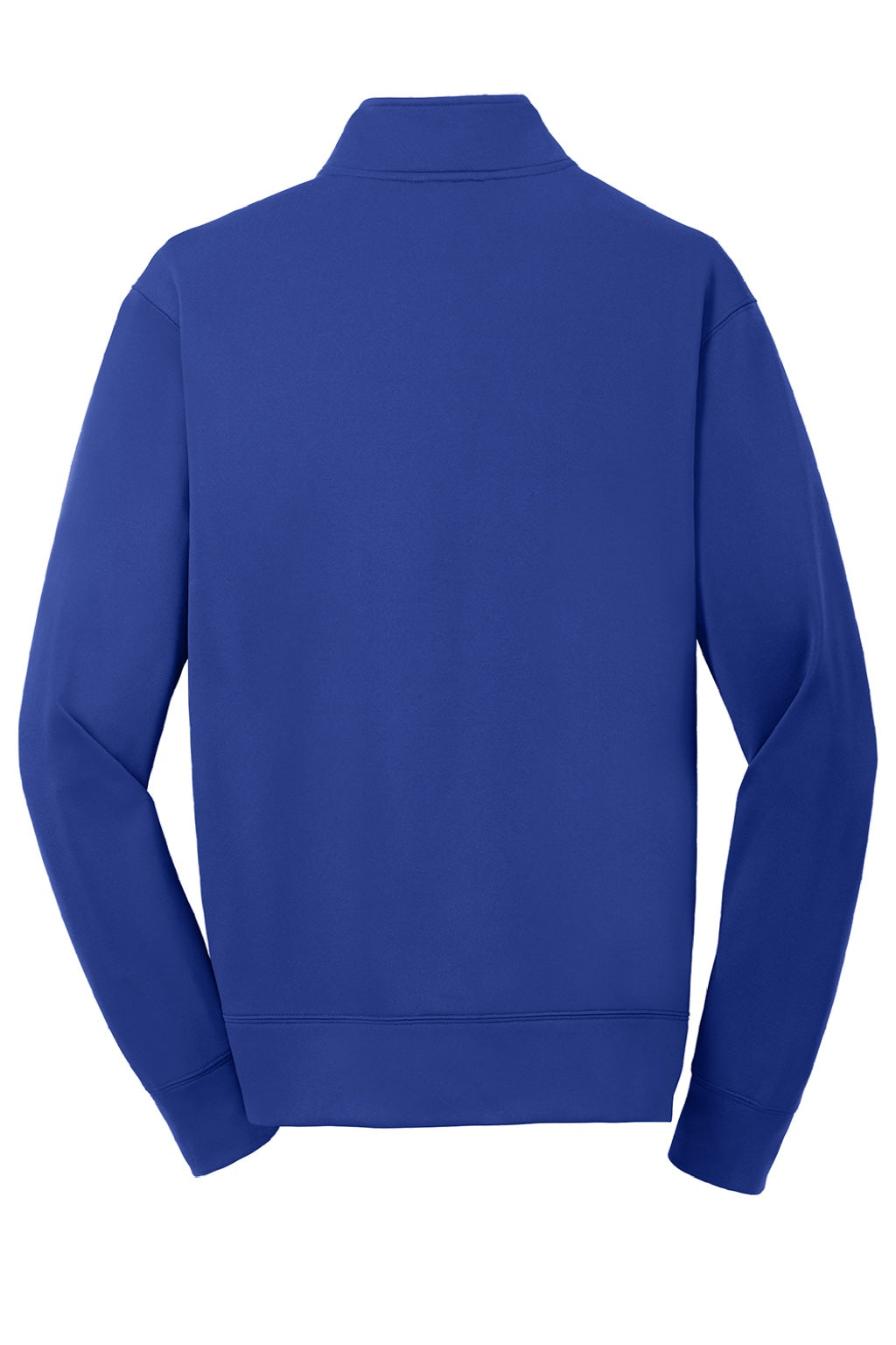 Sport-Tek ST241 Mens Sport-Wick Moisture Wicking Fleece Full Zip Sweatshirt w/ Pockets True Royal Blue Flat Back