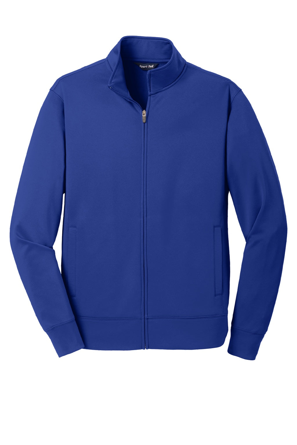 Sport-Tek ST241 Mens Sport-Wick Moisture Wicking Fleece Full Zip Sweatshirt w/ Pockets True Royal Blue Flat Front