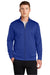 Sport-Tek ST241 Mens Sport-Wick Moisture Wicking Fleece Full Zip Sweatshirt w/ Pockets True Royal Blue Model Front