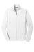 Sport-Tek ST241 Mens Sport-Wick Moisture Wicking Fleece Full Zip Sweatshirt w/ Pockets White Flat Front