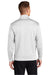Sport-Tek ST241 Mens Sport-Wick Moisture Wicking Fleece Full Zip Sweatshirt w/ Pockets White Model Back
