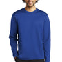 Sport-Tek Mens Moisture Wicking Fleece Crewneck Sweatshirt - True Royal Blue - Closeout
