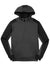 Sport-Tek ST249 Mens Tech Moisture Wicking Fleece 1/4 Zip Hooded Sweatshirt Hoodie w/ Patch Pocket Heather Graphite Grey/Black Flat Front