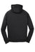 Sport-Tek ST250 Mens Tech Moisture Wicking Fleece Hooded Sweatshirt Hoodie w/ Pouch Pocket Black Flat Back