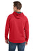 Sport-Tek ST250 Mens Tech Moisture Wicking Fleece Hooded Sweatshirt Hoodie w/ Pouch Pocket True Red Model Back