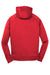 Sport-Tek ST250 Mens Tech Moisture Wicking Fleece Hooded Sweatshirt Hoodie w/ Pouch Pocket True Red Flat Back