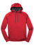 Sport-Tek ST250 Mens Tech Moisture Wicking Fleece Hooded Sweatshirt Hoodie w/ Pouch Pocket True Red Flat Front