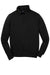 Sport-Tek ST253/TST253 Mens Shrink Resistant Fleece 1/4 Zip Sweatshirt Black Flat Front
