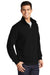 Sport-Tek ST253/TST253 Mens Shrink Resistant Fleece 1/4 Zip Sweatshirt Black Model 3q