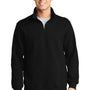 Sport-Tek Mens Shrink Resistant Fleece 1/4 Zip Sweatshirt - Black