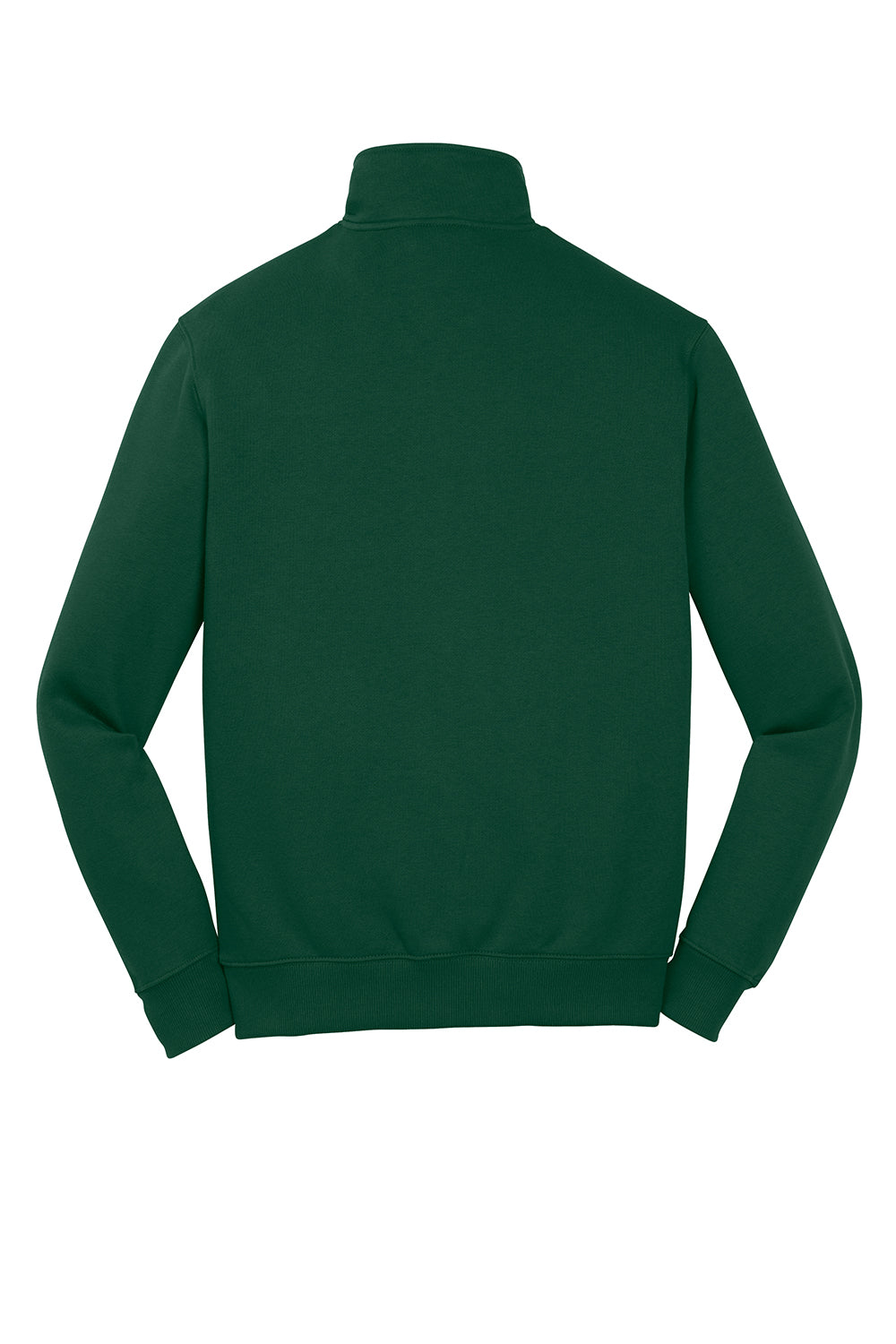 Sport-Tek ST253/TST253 Mens Shrink Resistant Fleece 1/4 Zip Sweatshirt Forest Green Flat Back