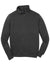 Sport-Tek ST253/TST253 Mens Shrink Resistant Fleece 1/4 Zip Sweatshirt Heather Graphite Grey Flat Front
