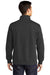 Sport-Tek ST253/TST253 Mens Shrink Resistant Fleece 1/4 Zip Sweatshirt Heather Graphite Grey Model Back