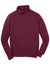 Sport-Tek ST253/TST253 Mens Shrink Resistant Fleece 1/4 Zip Sweatshirt Maroon Flat Front