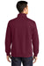 Sport-Tek ST253/TST253 Mens Shrink Resistant Fleece 1/4 Zip Sweatshirt Maroon Model Back