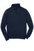 Sport-Tek ST253/TST253 Mens Shrink Resistant Fleece 1/4 Zip Sweatshirt True Navy Blue Flat Front