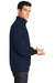Sport-Tek ST253/TST253 Mens Shrink Resistant Fleece 1/4 Zip Sweatshirt True Navy Blue Model Side