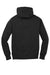 Sport-Tek ST254/TST254 Mens Shrink Resistant Fleece Hooded Sweatshirt Hoodie w/ Pouch Pocket Black Flat Back