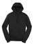 Sport-Tek ST254/TST254 Mens Shrink Resistant Fleece Hooded Sweatshirt Hoodie w/ Pouch Pocket Black Flat Front
