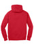 Sport-Tek ST254/TST254 Mens Shrink Resistant Fleece Hooded Sweatshirt Hoodie w/ Pouch Pocket True Red Flat Back
