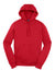 Sport-Tek ST254/TST254 Mens Shrink Resistant Fleece Hooded Sweatshirt Hoodie w/ Pouch Pocket True Red Flat Front
