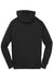 Sport-Tek ST258 Mens Fleece Full Zip Hooded Sweatshirt Hoodie w/ Pouch Pocket Black Flat Back