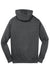 Sport-Tek ST258 Mens Fleece Full Zip Hooded Sweatshirt Hoodie w/ Pouch Pocket Heather Graphite Grey Flat Back