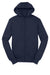 Sport-Tek ST258 Mens Fleece Full Zip Hooded Sweatshirt Hoodie w/ Pouch Pocket True Navy Blue Flat Front