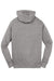 Sport-Tek ST258 Mens Fleece Full Zip Hooded Sweatshirt Hoodie w/ Pouch Pocket Heather Vintage Grey Flat Back