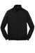 Sport-Tek ST259 Mens Shrink Resistant Fleece Full Zip Sweatshirt w/ Pockets Black Flat Front