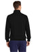 Sport-Tek ST259 Mens Shrink Resistant Fleece Full Zip Sweatshirt w/ Pockets Black Model Back