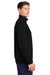 Sport-Tek ST259 Mens Shrink Resistant Fleece Full Zip Sweatshirt w/ Pockets Black Model Side