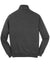 Sport-Tek ST259 Mens Shrink Resistant Fleece Full Zip Sweatshirt w/ Pockets Heather Graphite Grey Flat Back