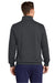 Sport-Tek ST259 Mens Shrink Resistant Fleece Full Zip Sweatshirt w/ Pockets Heather Graphite Grey Model Back